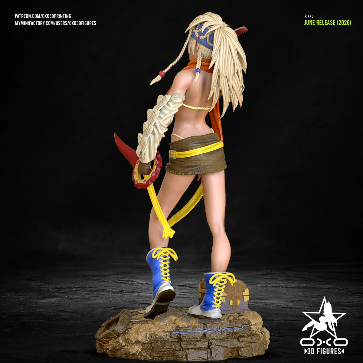 Rikku | Fan Art | 3D Printed Resin Model Garage Kit | *Un-Painted* | OXO3D 7