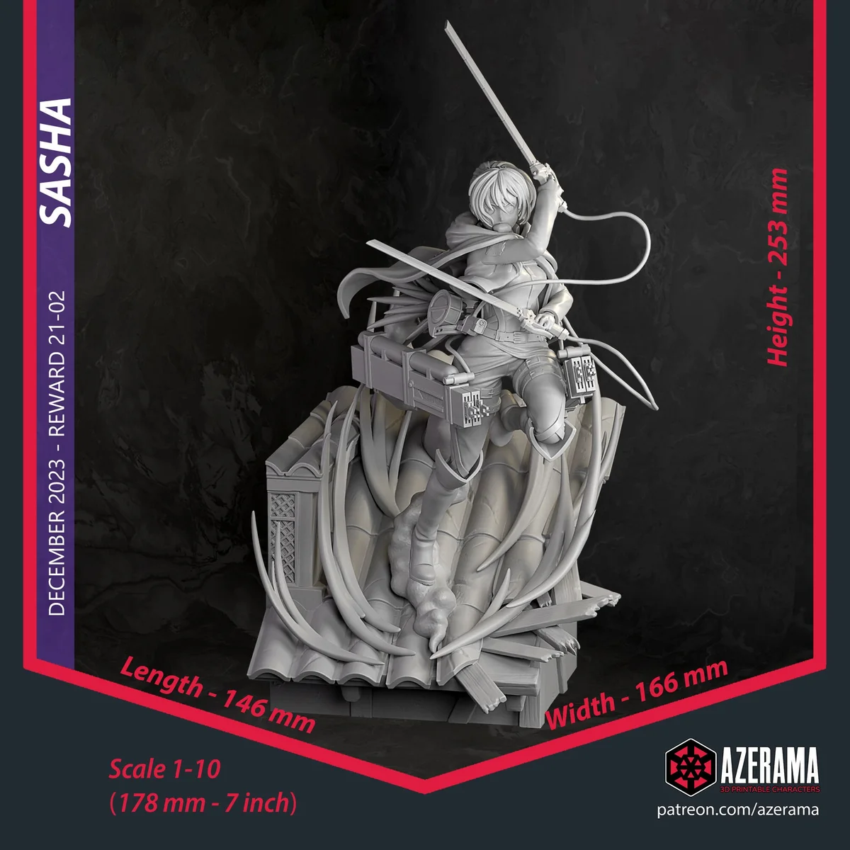 Survey Corps Soldier 2 | Fan Art | 3D Printed Resin Model Garage Kit | *Un-Painted* | Azerama 4