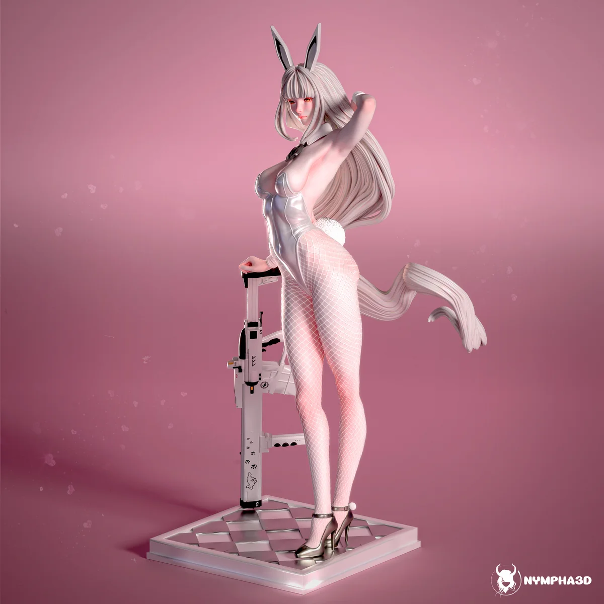 Blanc | Fan Art | 3D Printed Resin Model Garage Kit | *Un-Painted* | Nympha3D 5