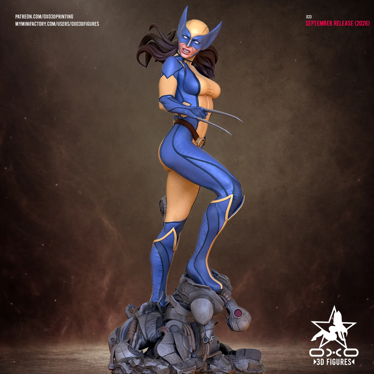 Laura X23 | Fan Art | 3D Printed Resin Model Garage Kit | *Un-Painted* | OXO3D 5