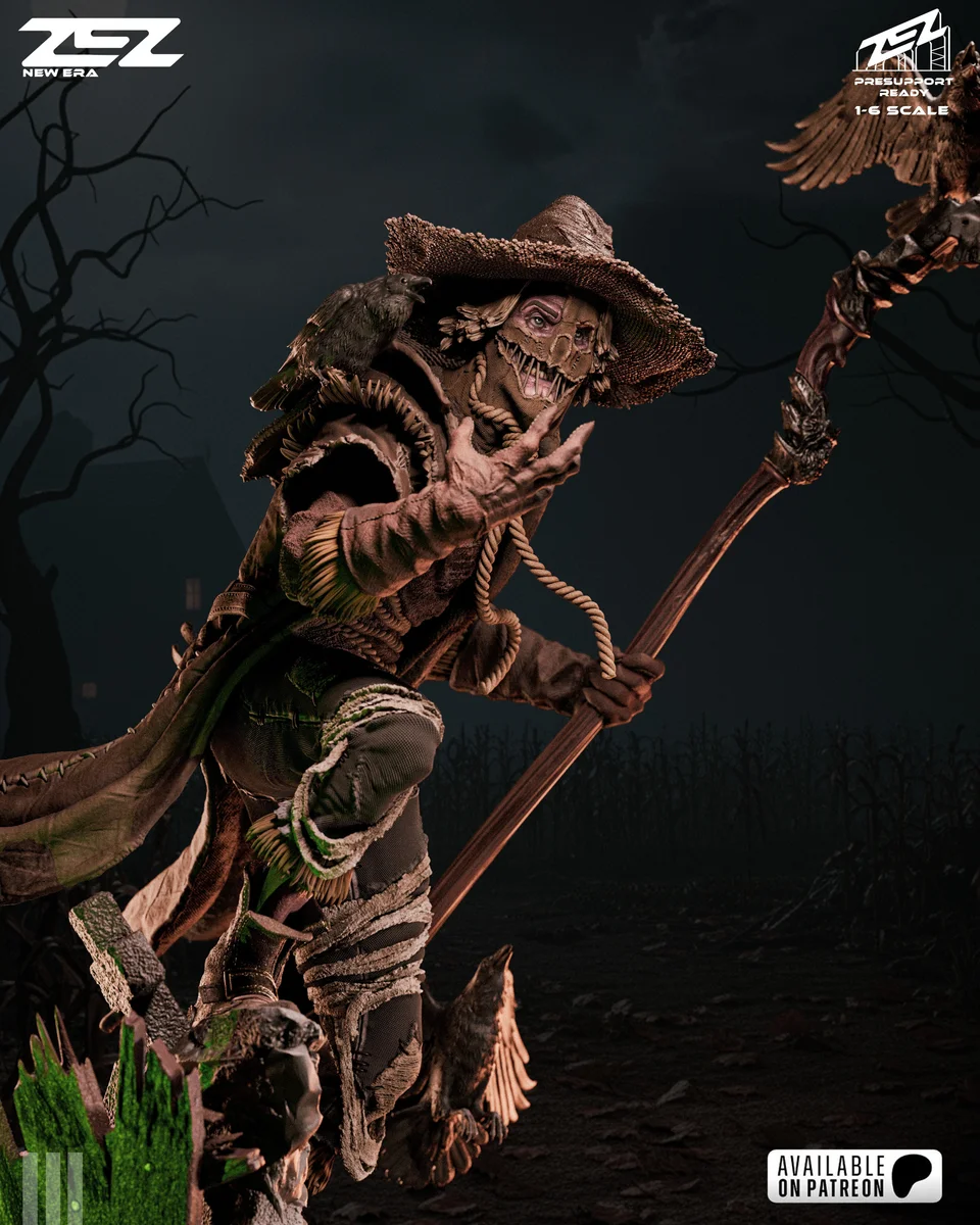 Scarecrow | Fan Art | 3D Printed Resin Model Garage Kit | *Un-Painted* | ZEZ Studio 14