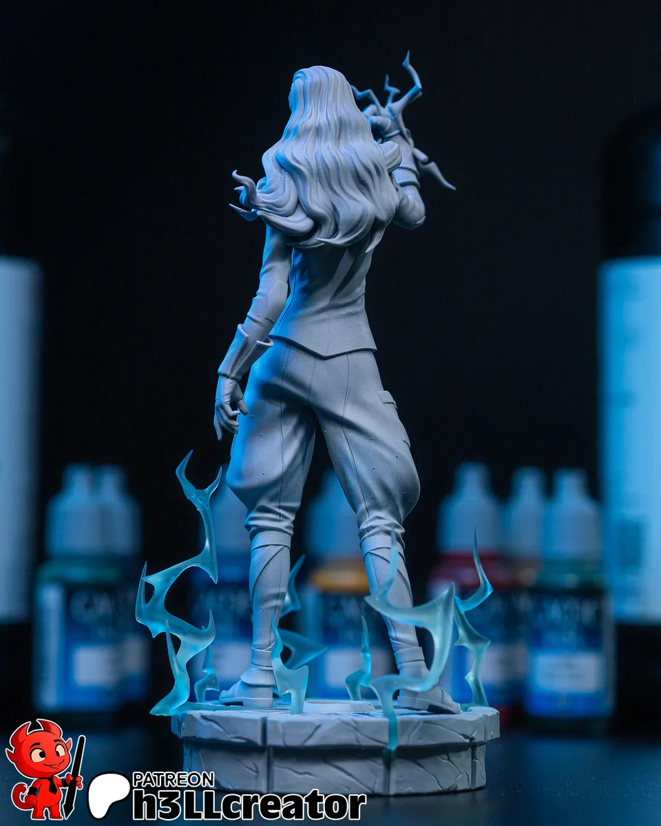 Asami Sato | Fan Art | 3D Printed Resin Model Garage Kit | *Un-Painted* | H3LL Creator 8