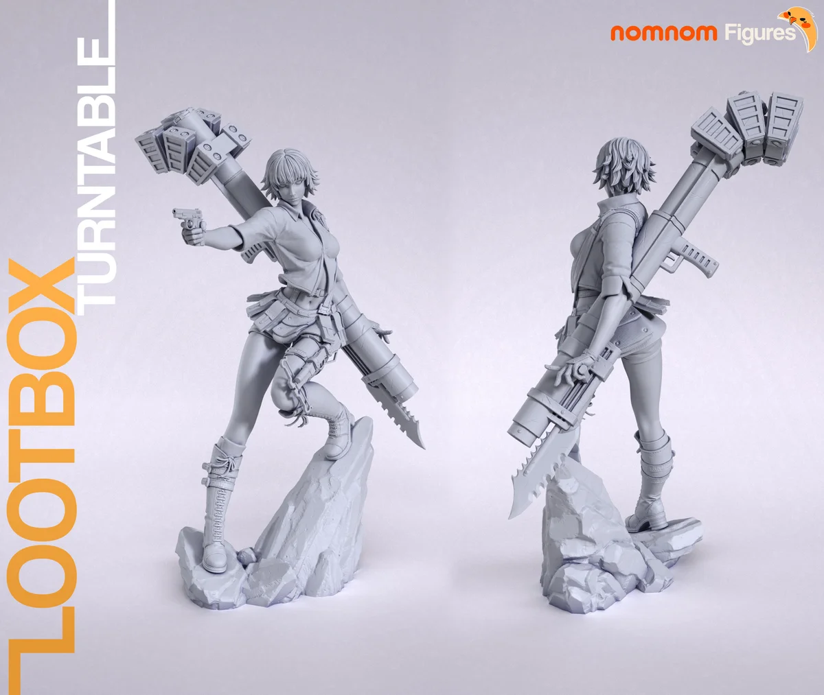 Lady - Devil May Cry | Fan Art | 3D Printed Resin Model Garage Kit | *Un-Painted* | Nomnom 8