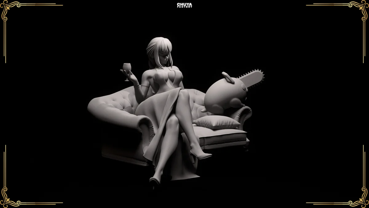 Makima | Fan Art | 3D Printed Resin Model Garage Kit | *Un-Painted* | Chuya Factory 10
