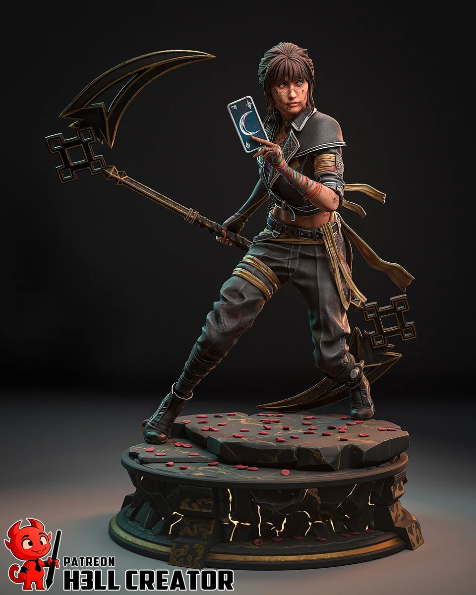 Sciel | Fan Art | 3D Printed Resin Model Garage Kit | *Un-Painted* | H3LL Creator 3
