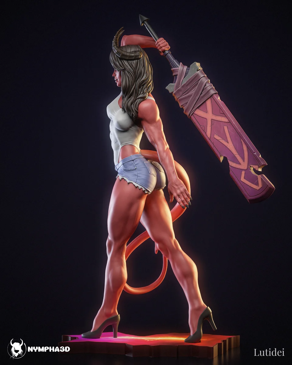 Malevola | Fan Art | 3D Printed Resin Model Garage Kit | *Un-Painted* | Nympha3D 4