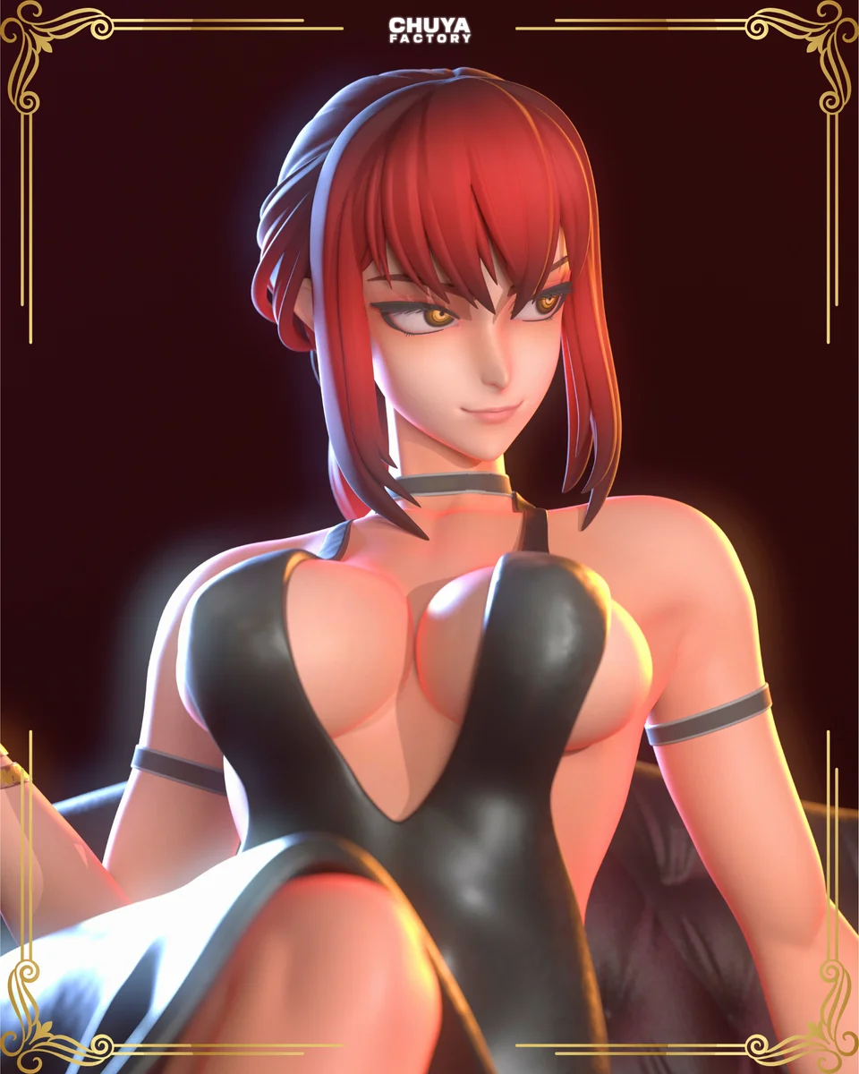 Makima | Fan Art | 3D Printed Resin Model Garage Kit | *Un-Painted* | Chuya Factory 7