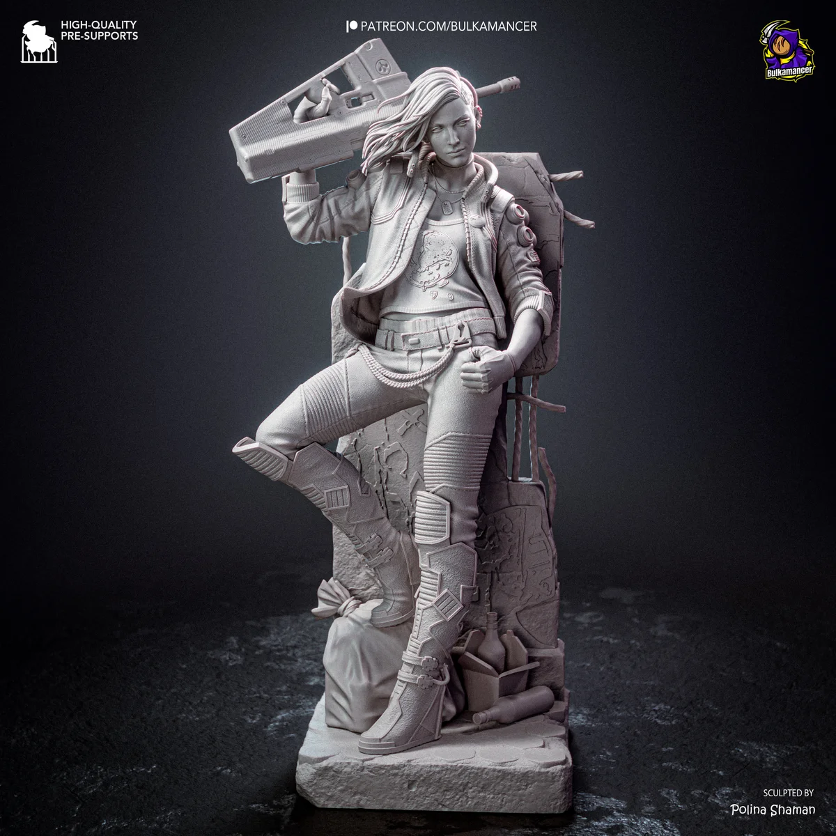 Valerie | Fan Art | 3D Printed Resin Model Garage Kit | *Un-Painted* | Bulkamancer 11
