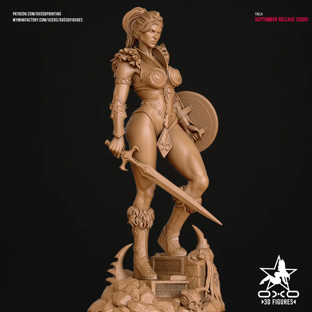 Teela | Fan Art | 3D Printed Resin Model Garage Kit | *Un-Painted* | OXO3D 10
