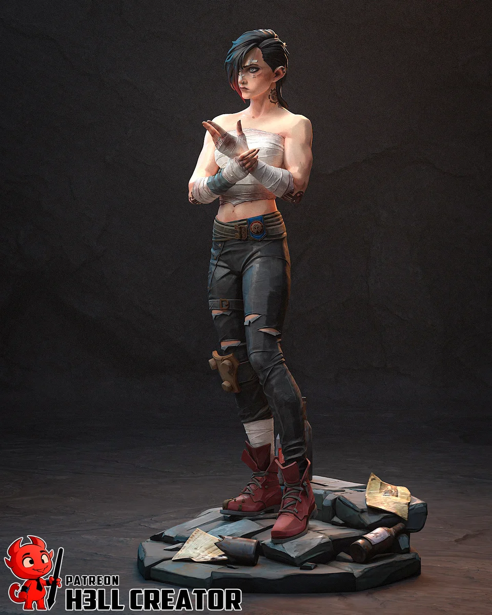 Arena Fighter | Fan Art | 3D Printed Resin Model Garage Kit | *Un-Painted* | H3LL Creator 6