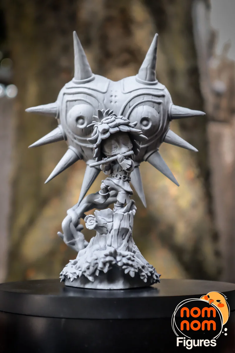 Chibi Majora and skull kid | Fan Art | 3D Printed Resin Model Garage Kit | *Un-Painted* | Nomnom 4