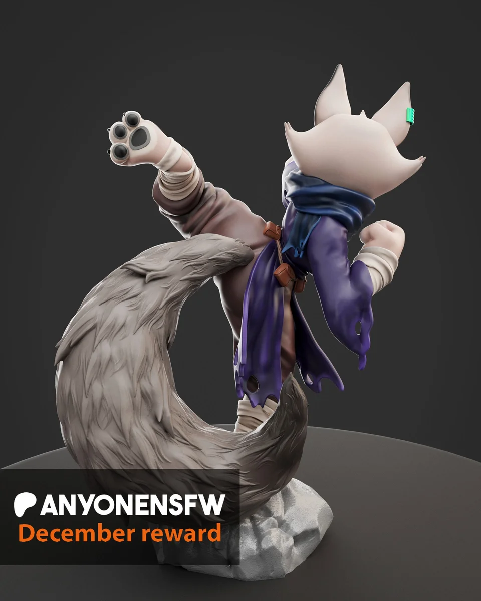 Zhen | Fan Art | 3D Printed Resin Model Garage Kit | *Un-Painted* | AnyoneNSFW 2