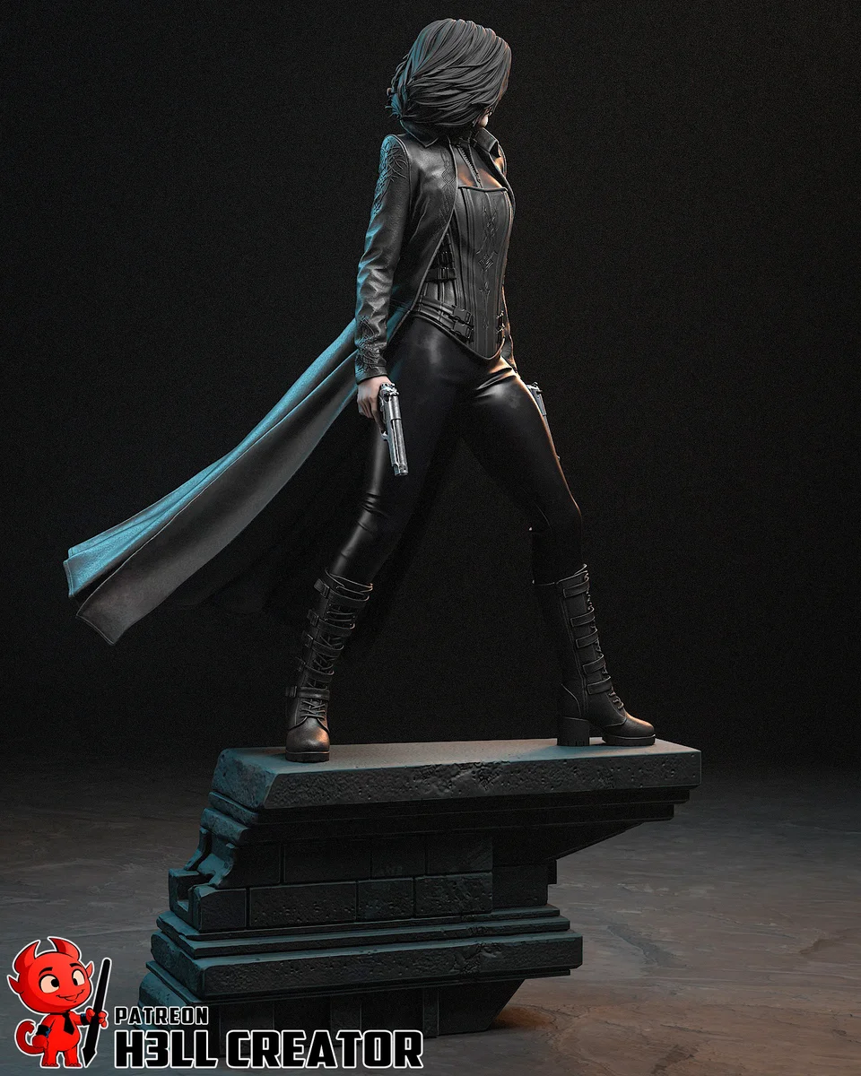 Selene | Fan Art | 3D Printed Resin Model Garage Kit | *Un-Painted* | H3LL Creator 7