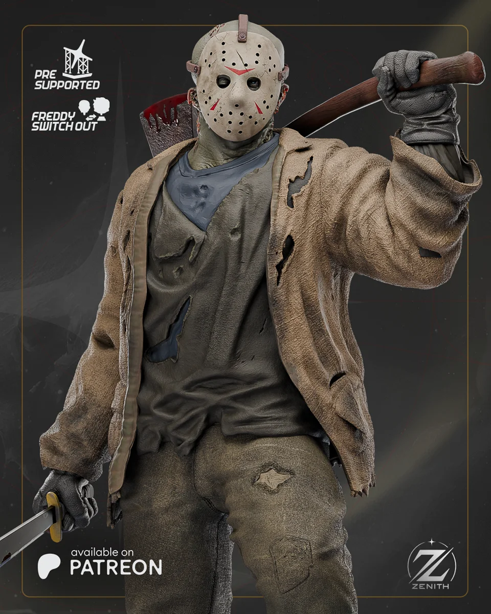 Jason | Fan Art | 3D Printed Resin Model Garage Kit | *Un-Painted* | Zenith Studios