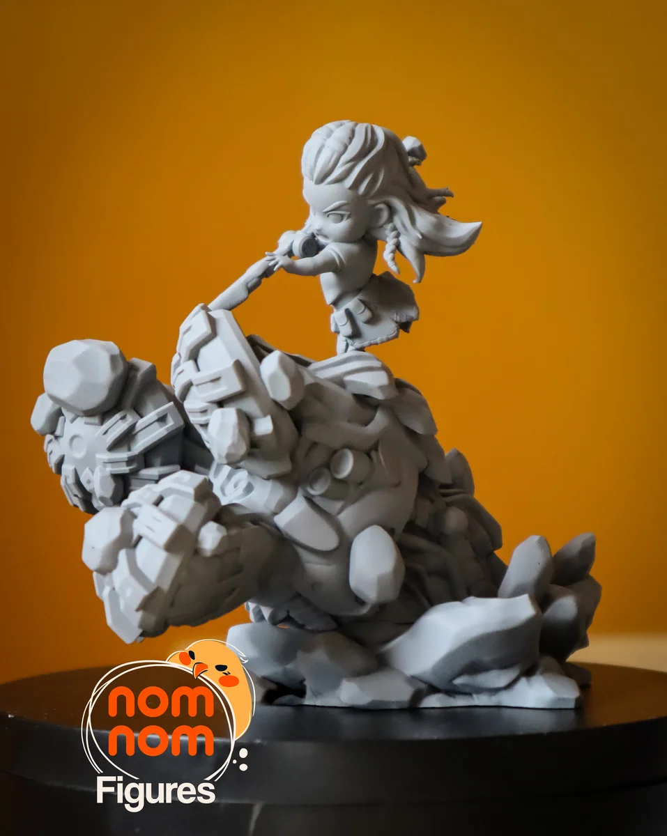 Chibi Aloy | Fan Art | 3D Printed Resin Model Garage Kit | *Un-Painted* | Nomnom 13