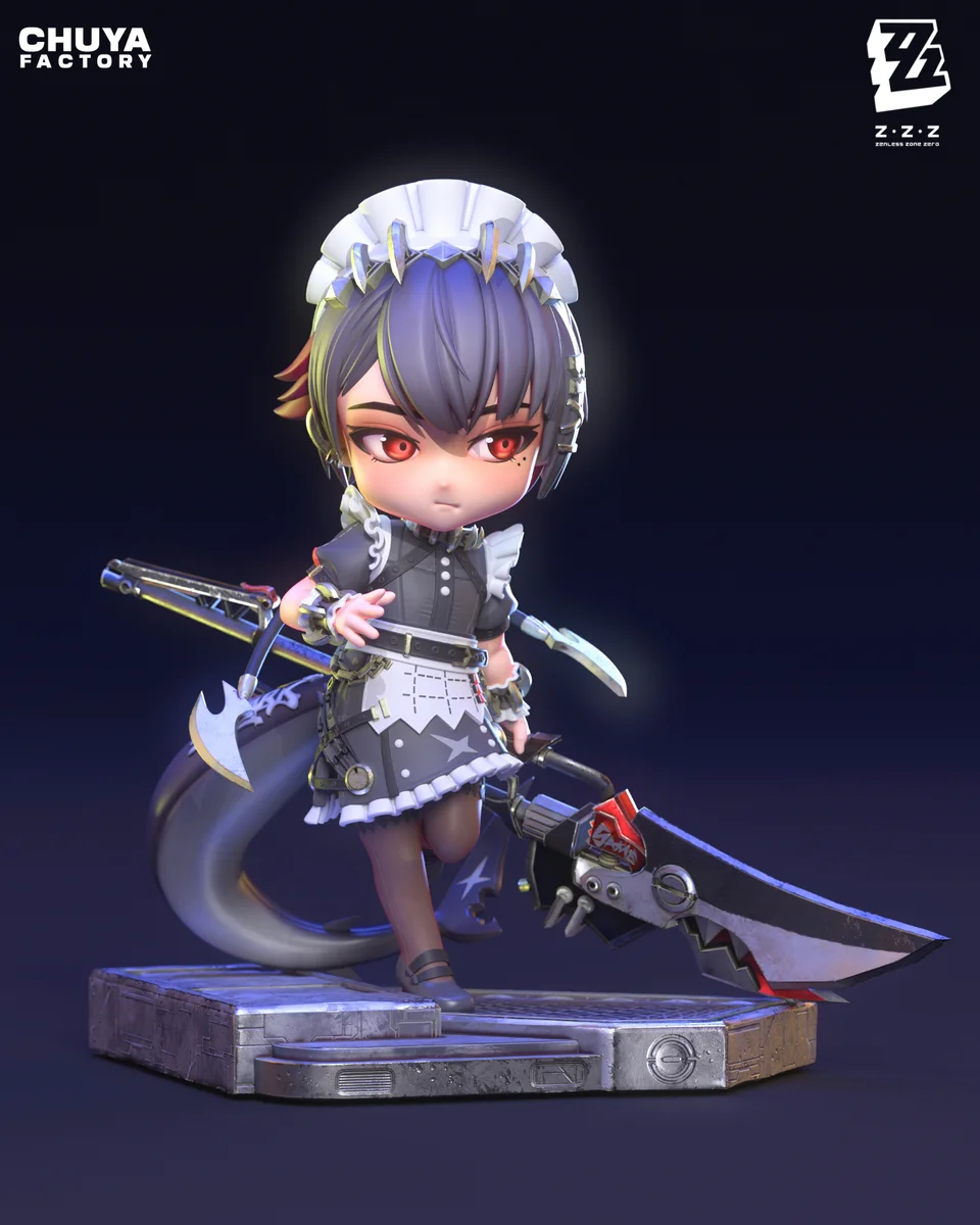 Chibi Ellen Joe | Fan Art | 3D Printed Resin Model Garage Kit | *Un-Painted* | Chuya Factory 3