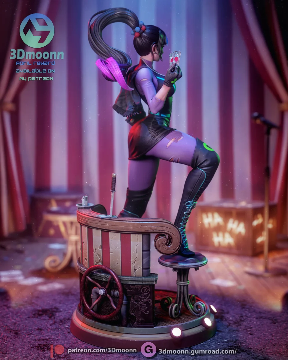 Punchline | Fan Art | 3D Printed Resin Model Garage Kit | *Un-Painted* | 3DMoonn 6