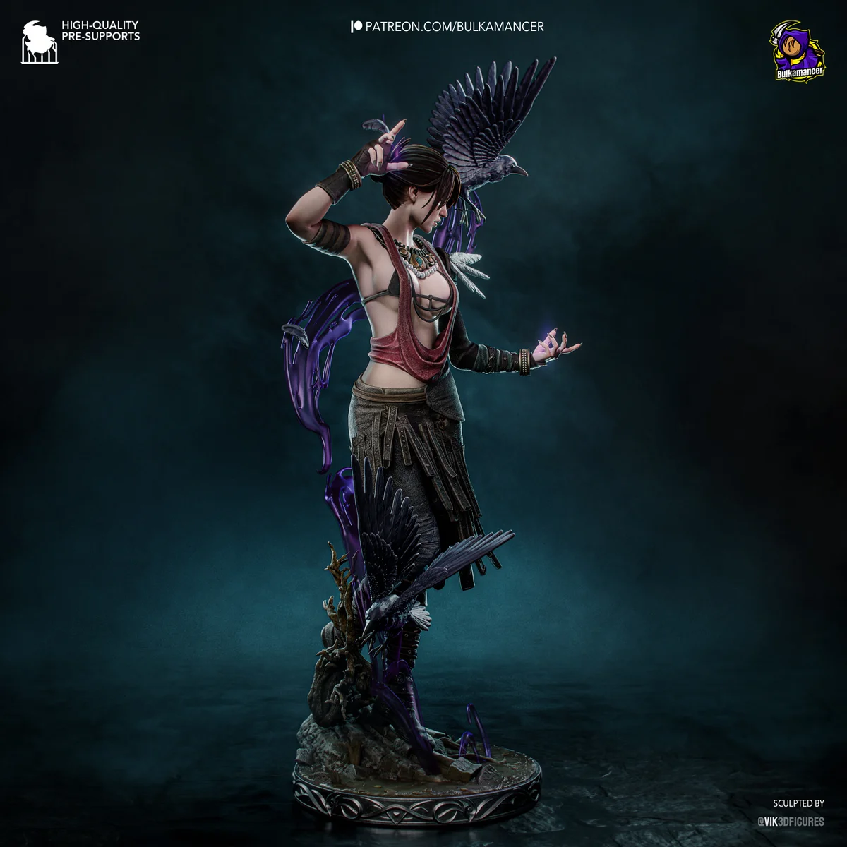 Morrigan | Fan Art | 3D Printed Resin Model Garage Kit | *Un-Painted* | Bulkamancer 4