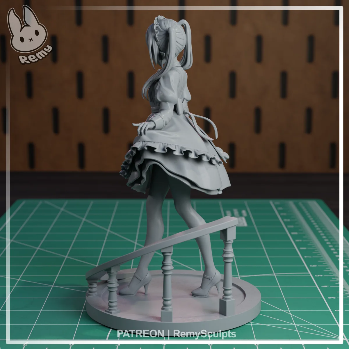 Frieren (Maid) | Fan Art | 3D Printed Resin Model Garage Kit | *Un-Painted* | Remy Sculpts 8