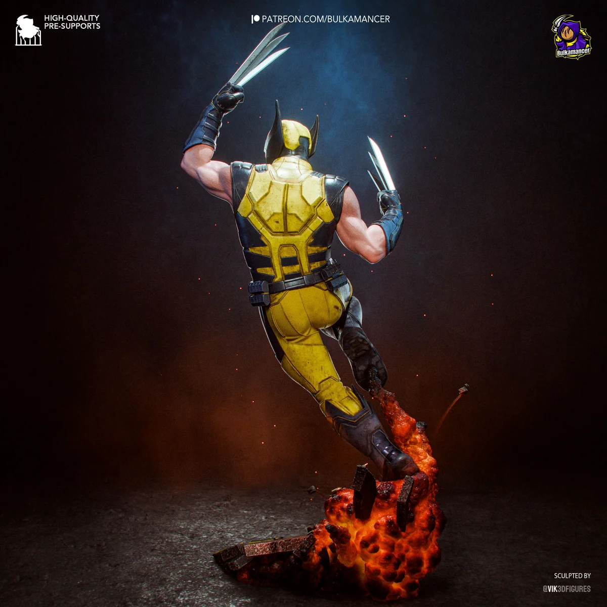 Wolverine | Fan Art | 3D Printed Resin Model Garage Kit | *Un-Painted* | Bulkamancer 8