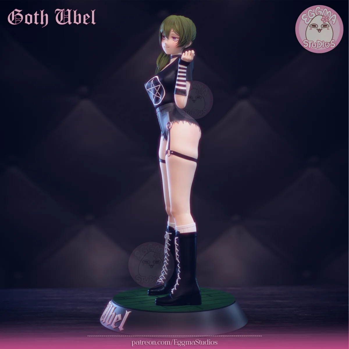 Goth Ubel | Fan Art | 3D Printed Resin Model Garage Kit | *Un-Painted* | EggmaStudios 4