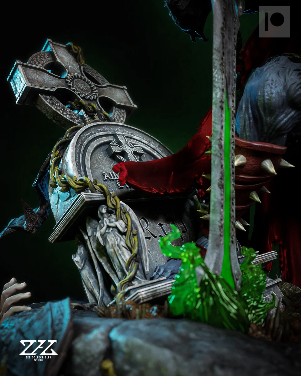 Spawn | Fan Art | 3D Printed Resin Model Garage Kit | *Un-Painted* | ZEZ Studio 8