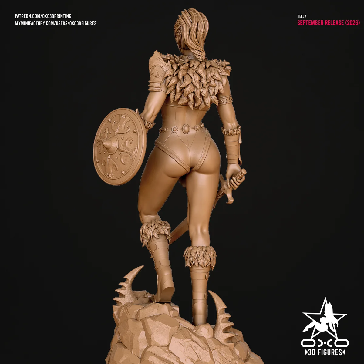 Teela | Fan Art | 3D Printed Resin Model Garage Kit | *Un-Painted* | OXO3D 11