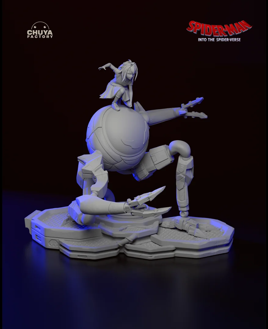 Peni Parker | Fan Art | 3D Printed Resin Model Garage Kit | *Un-Painted* | Chuya Factory 13
