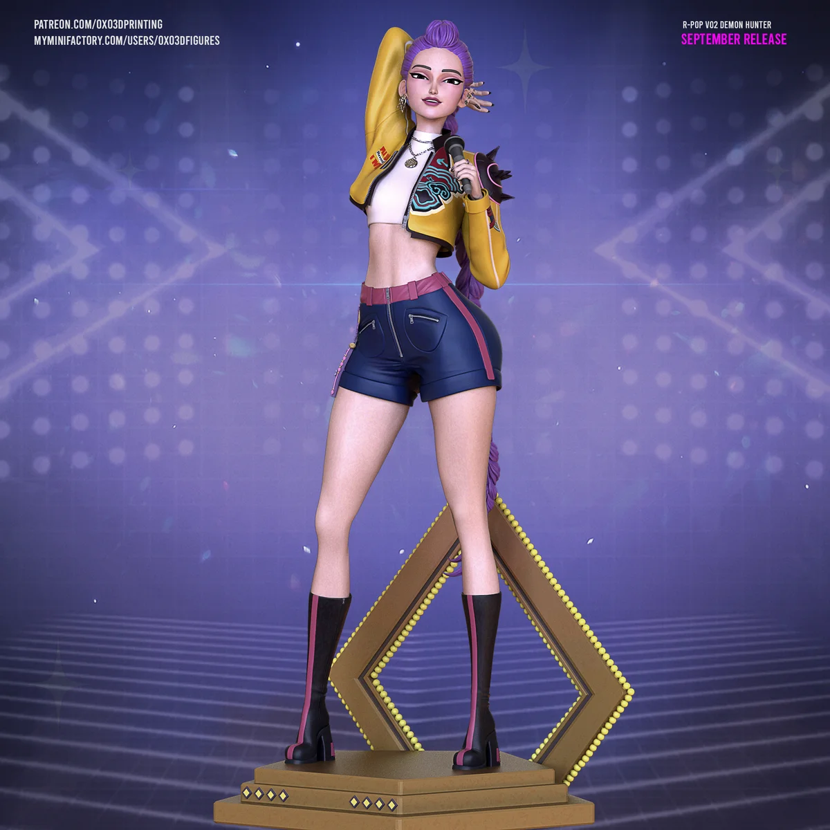 Rumi | Fan Art | 3D Printed Resin Model Garage Kit | *Un-Painted* | OXO3D 3