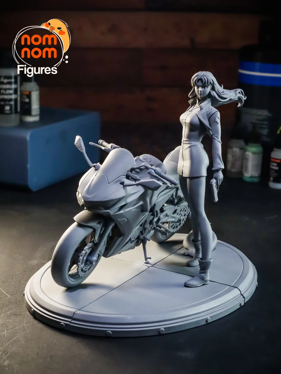 Misato | Fan Art | 3D Printed Resin Model Garage Kit | *Un-Painted* | Nomnom 8