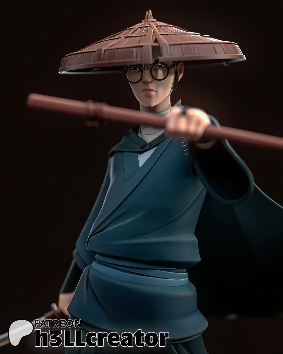Mizu | Fan Art | 3D Printed Resin Model Garage Kit | *Un-Painted* | H3LL Creator
