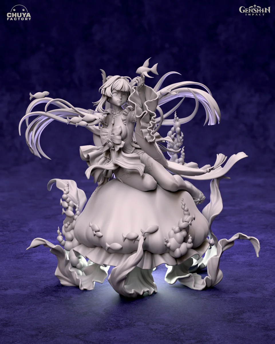 Sangonomiya Kokomi | Fan Art | 3D Printed Resin Model Garage Kit | *Un-Painted* | Chuya Factory 12