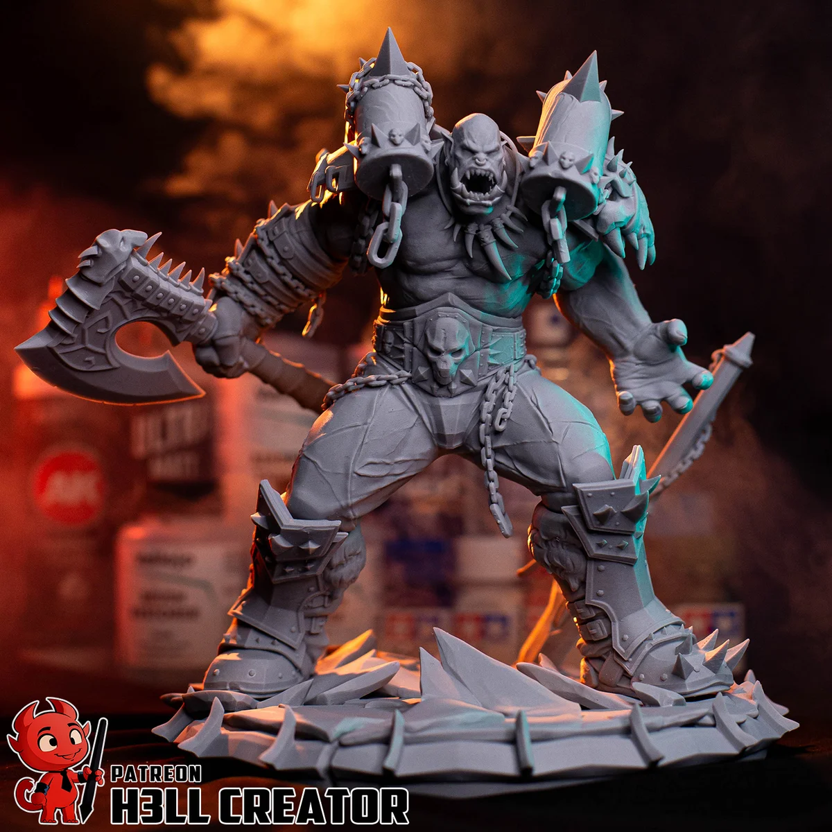 Garrosh Hellscream | Fan Art | 3D Printed Resin Model Garage Kit | *Un-Painted* | H3LL Creator 14