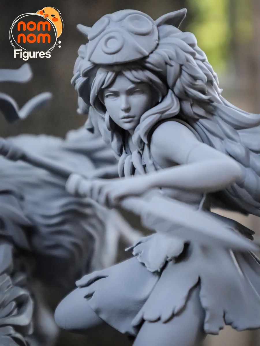 Princess Mononoke | Fan Art | 3D Printed Resin Model Garage Kit | *Un-Painted* | Nomnom 18