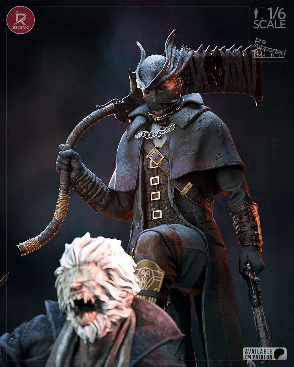 The Hunter | Fan Art | 3D Printed Resin Model Garage Kit | *Un-Painted* | Rechtag 5
