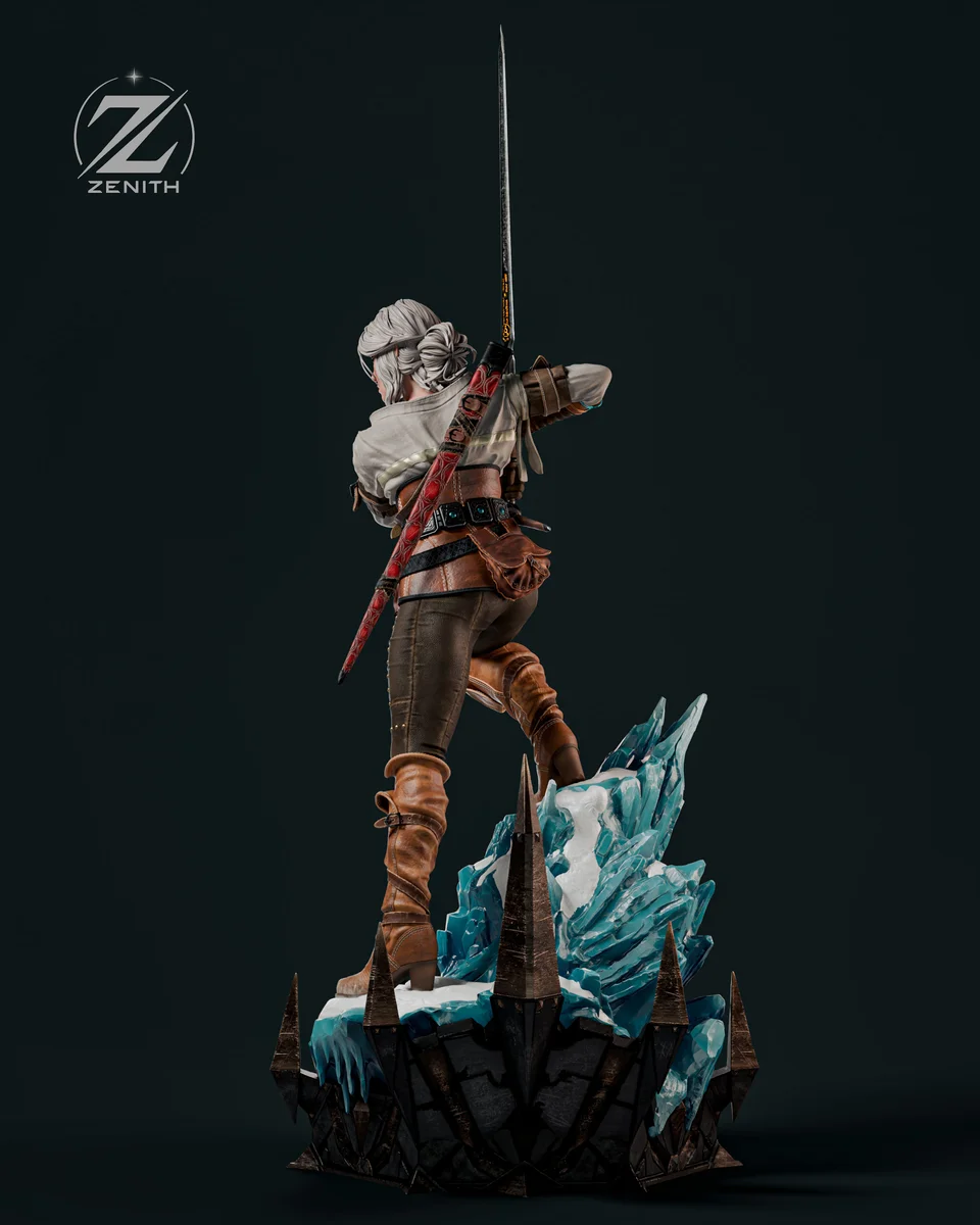 Ciri | Fan Art | 3D Printed Resin Model Garage Kit | *Un-Painted* | Zenith Studios 4