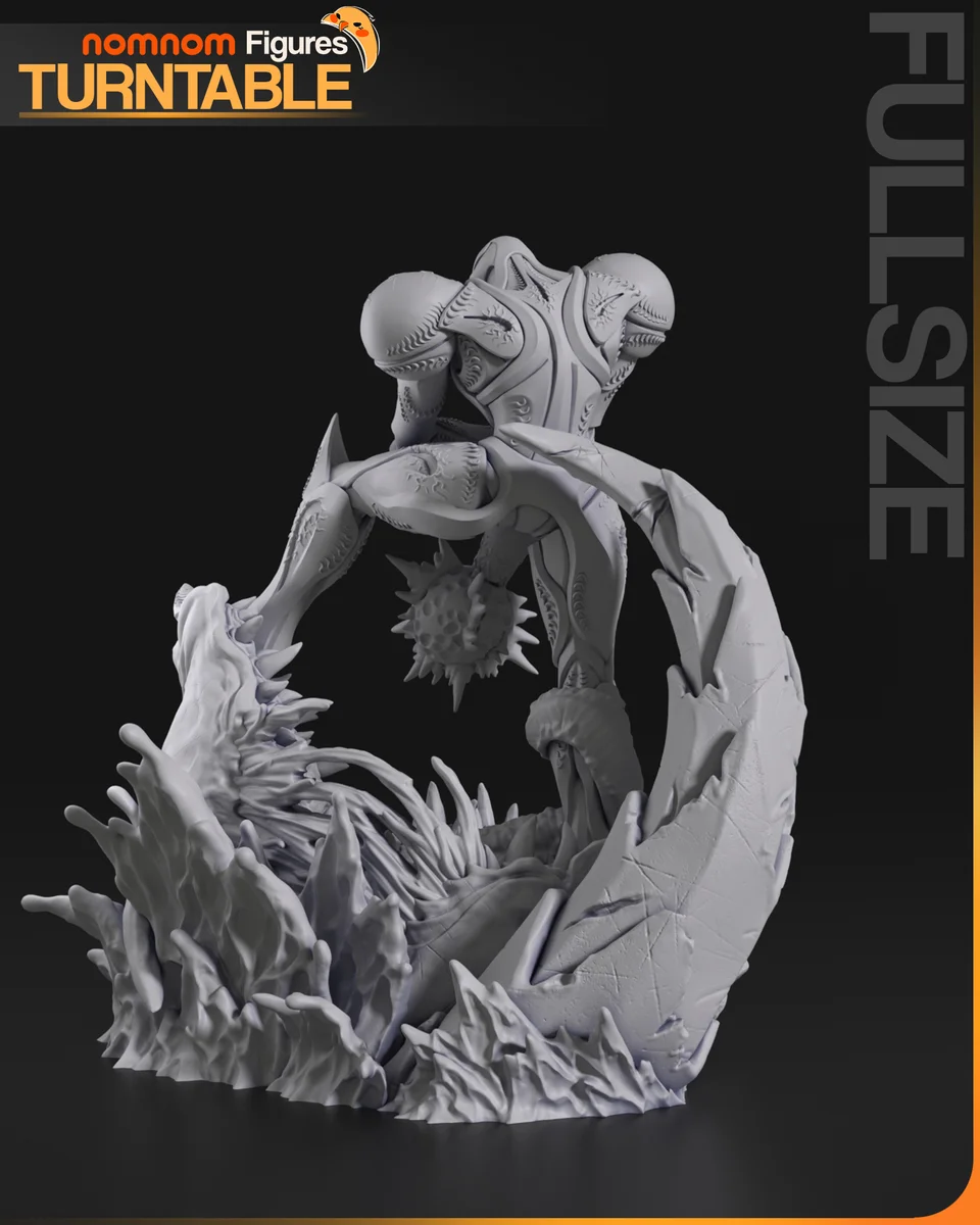 Dark Samus | Fan Art | 3D Printed Resin Model Garage Kit | *Un-Painted* | Nomnom 11