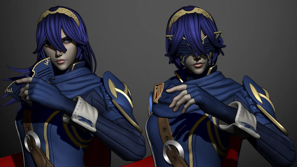 Lucina | Fan Art | 3D Printed Resin Model Garage Kit | *Un-Painted* | Inaki Sculpts 5