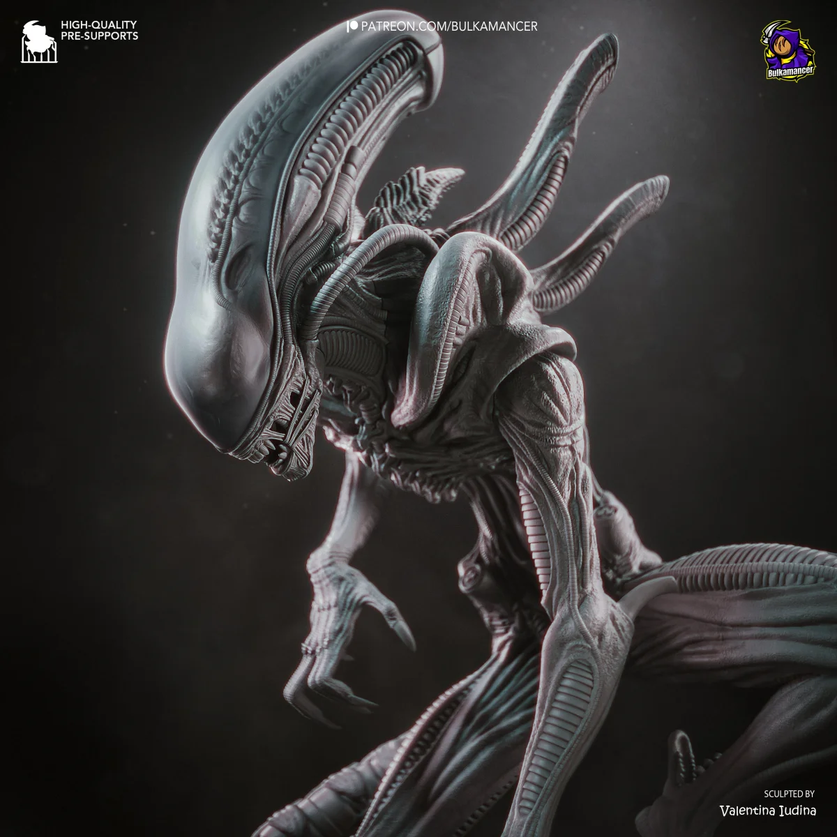 Xenomorph | Fan Art | 3D Printed Resin Model Garage Kit | *Un-Painted* | Bulkamancer 5