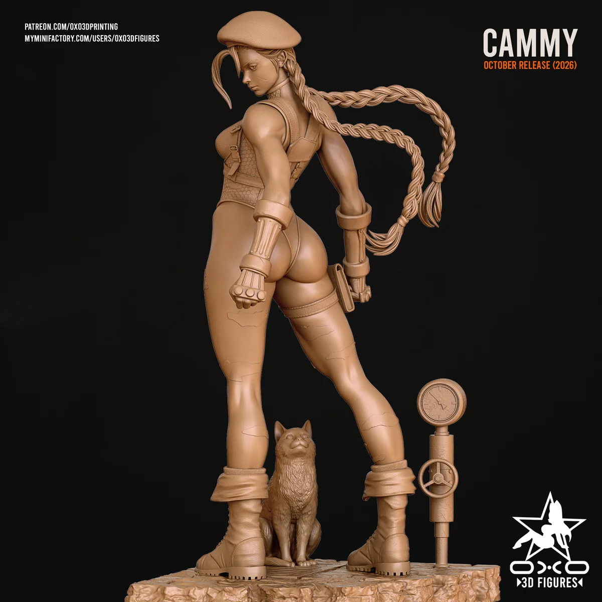 Cammy | Fan Art | 3D Printed Resin Model Garage Kit | *Un-Painted* | OXO3D 13