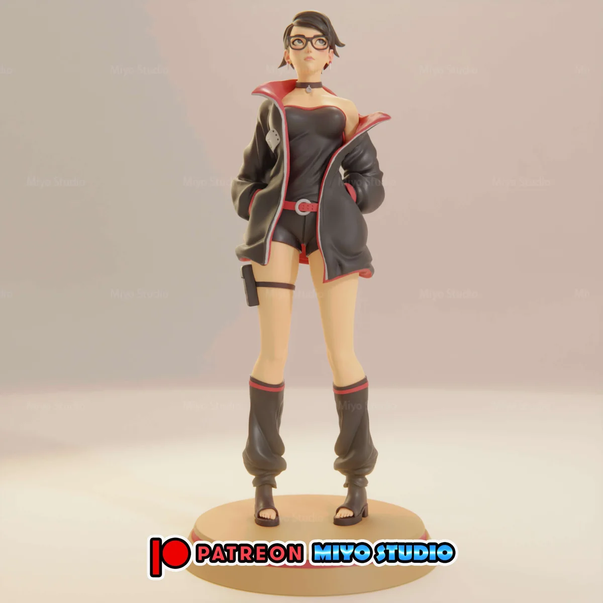 Sarada Uchiha | Fan Art | 3D Printed Resin Model Garage Kit | *Un-Painted* | MiyoStudio