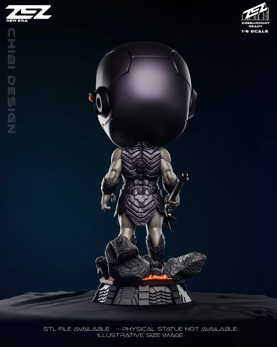 Chibi Darkseid | Fan Art | 3D Printed Resin Model Garage Kit | *Un-Painted* | ZEZ Studio 4