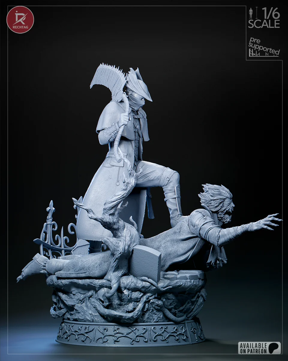 The Hunter | Fan Art | 3D Printed Resin Model Garage Kit | *Un-Painted* | Rechtag 31