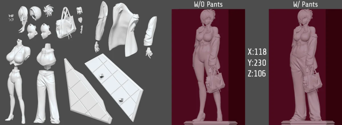 Grave | Fan Art | 3D Printed Resin Model Garage Kit | *Un-Painted* | Inari Figure 8