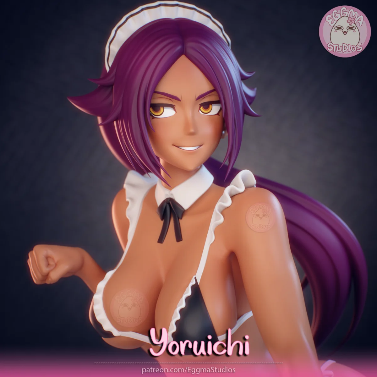Yoruichi | Fan Art | 3D Printed Resin Model Garage Kit | *Un-Painted* | EggmaStudios