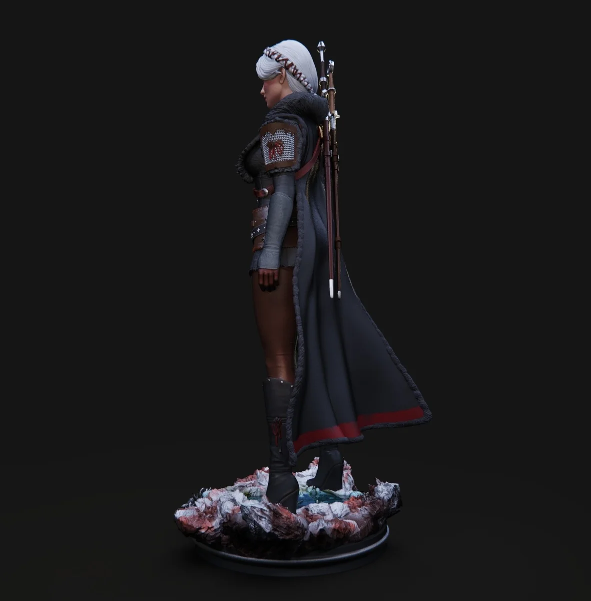 Ciri | Fan Art | 3D Printed Resin Model Garage Kit | *Un-Painted* | Abe3D 5