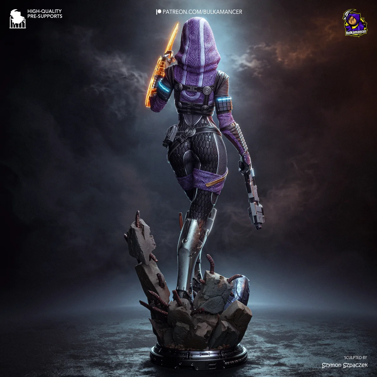 Tali | Fan Art | 3D Printed Resin Model Garage Kit | *Un-Painted* | Bulkamancer 3
