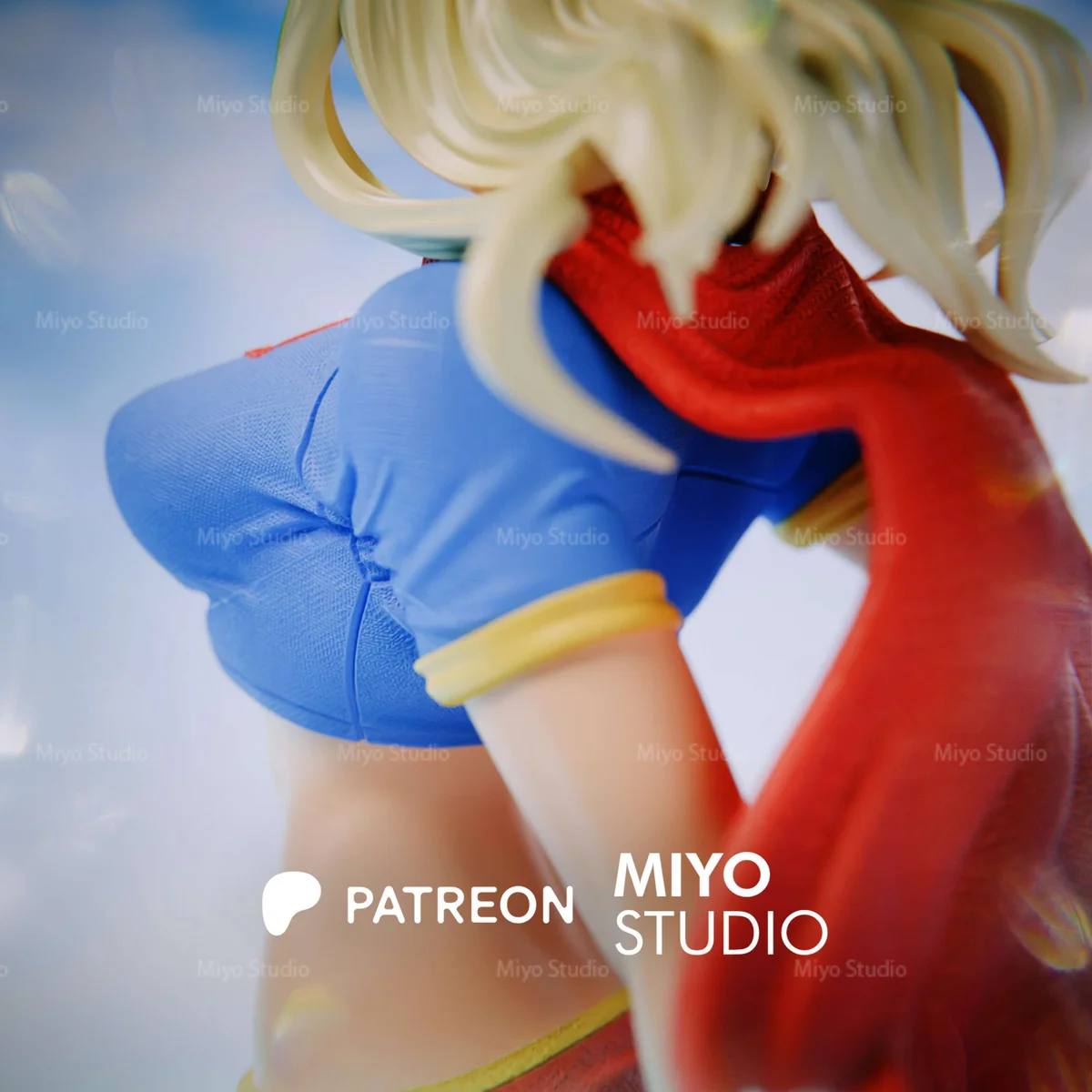 Supergirl | Fan Art | 3D Printed Resin Model Garage Kit | *Un-Painted* | MiyoStudio 6