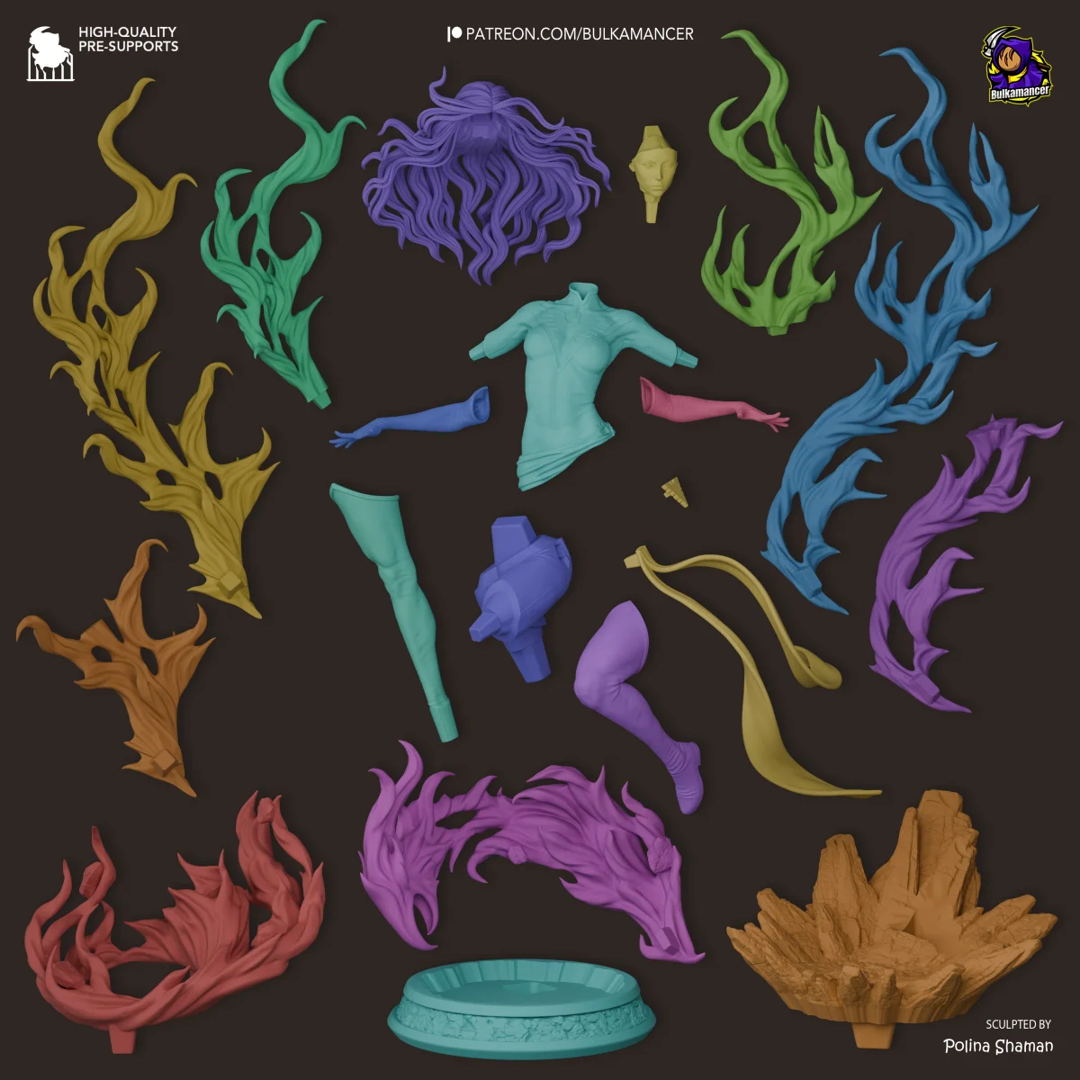 Dark Phoenix | Fan Art | 3D Printed Resin Model Garage Kit | *Un-Painted* | Bulkamancer 4