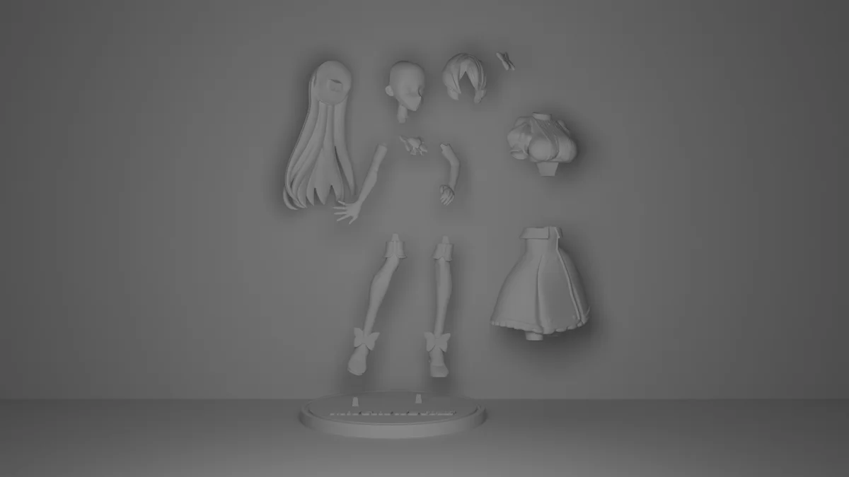 Azure Magic | Fan Art | 3D Printed Resin Model Garage Kit | *Un-Painted* | Remy Sculpts 3